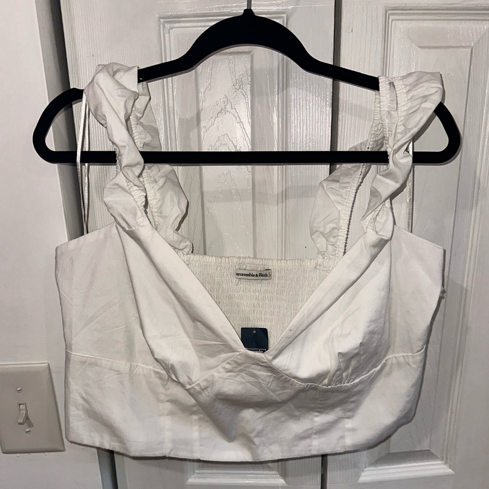 White Abercrombie & Fitch Crop Top